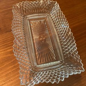 Clear glass dish I used it for a candy tray